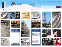 Tablet Screenshot of cityofmontclair.org